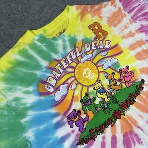 Grateful Dead Shirt Mens XL Tie Dye Liquid Blue Dancing Bears 2021 Graphic Tee